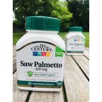 ราคา สารสกัดซอว์ปาลเมตโต้ Saw Palmetto 450 mg 60 Vegetarian Capsules (21st Century®) (2291305885)