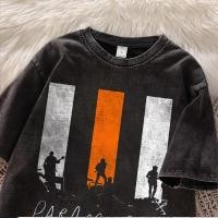 ราคา เสื้อยืด oversize สีดำ เสื้อฟอก เกาหลี ผลิตจากผ้าฝ้าย 100% ผลิตโดยร้าน oook เหมาะสำหรับทั้งผู้หญิงและผู้ชาย #60 (26994046560)