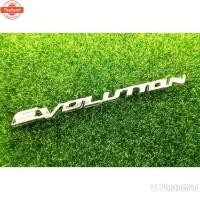 ราคา โลโก้อักษร Evolution สำหรัรถMitsubishi สีโคมเมี่ยม สำหรัติดท้ายรถ (44425512339)