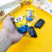 ราคา Xm-การ์ตูน Minions ฝาครอบกุญแจสําหรับ Toyota Altis / Camry / Harrier 2014-2019 Keyless Remote Car Key Protection Casing (16296904348)