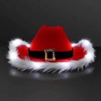 ราคา หมวกคริสต์มาส หมวกคาวบอย แฟนซี คริสต์มาส ปาร์ตี้ หมวกซานต้า สีแดง Christmas Hat Santa Hat Cowboy Hat Fancy Party Prop (27838890304)