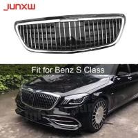 ราคา for S Class Front Bumper Grille Mesh Grill Cover for Mercedes Benz W222 S320 S350 S400 S560 S600 S6 (52252477545)