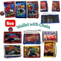 ราคา กระเป๋าสตางค์โซ่เด็ก ลายสไปเดอร์แมน/ อเวนเจอร์/ มิกกี้ เมาส์/ เบ็นเท็น Kids Wallet with chain (Spiderman/ Avenger/Mickey (7341761769)