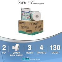 ราคา นายกรัฐมนตรี จัมโบ้ ทิชชูม้วน 2 ชั้น (130ม x 3) x 4 แพ็ค (คาร์ตัน) (43827499959)