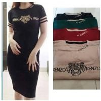 ราคา KENZO IMPORTED THICK BRANDED KNIT DRESS (8426480505)