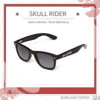 ราคา แว่นกันแดด Skull Rider Spike Collection : Polish Black/Grey (11208452766)