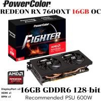 ราคา VGA (การ์ดแสดงผล) POWERCOLOR FIGHTER AMD RADEON RX 7600 XT 16GB GDDR6 (RX 7600 XT 16G-F) (41974892277)