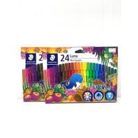 ราคา ปากกาเมจิก สเต็ดเล่อร์ 24สี STAEDTLER 24LUNA ปากกาเมจิก ให้สีสดใส ไม่ซีดจาง ปากกาเมจิก (43769220352)