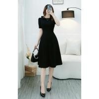 ราคา TuTu Store Design ชุดเดรสผ้าลินินผ้าร่องเหมาะสําหรับออกไปข้างนอกสําหรับผู้หญิง - รหัส D1133 (26630983583)