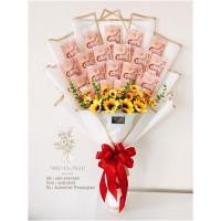 ราคา ช่อแบงค์ช่อธนบัตรช่อวาเลนไทน์ช่อปริญญาช่อวันเกิดช่อปัจฉิมใส่เงิน10-20ใบ (18575445705)