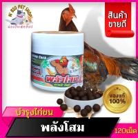 ราคา พลังโสม กระปุกเล็ก 120 เม็ด อาหารเสริมไก่ชน วิตามินไก่ชน บำรุงกำลัง ไก่ชนบำรุง ไก่ชน อุปกรณ์ไก่ชน พร้อมส่ง (17882423047)