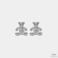ราคา Silver Teddy Bear Cufflinks - กระดุมข้อมือตุ๊กตาหมีสีเงิน (18783954079)