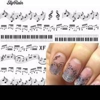 ราคา MUSIC SHAPED NAIL STICKER NADA PIANO/ MUSIC NOTE STICKER NAIL ART (40855735458)