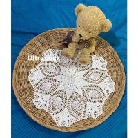ราคา 26(พร้อมส่ง)มินิมอล/ผ้าถัก/ผ้าถักโคเชต์/โครเชต์ลายดอกไม้สไตล์วินเทจ/ผ้าปูโต๊ะ/ผ้ารองแก้ว/ดอยลี่/งานถักมือ/งานคนไทย (18524209552)