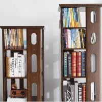 ราคา ชั้นวางหนังสือไม้เนื้อแข็ง360ชั้นหนังสือหลายชั้นชั้นวางของในครัวเรือนตู้หนังสือไม้เนื้อแข็งเก็บของนักเรียน J3GQ (29054306440)