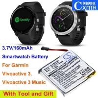 ราคา ✪OrangeYu 160mAh Smartwatch Battery 361-00108-00, 361-00108-01 for Garmin Vivoactive 3, Vivoactive 3 Music (27659359838)