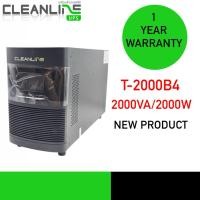 ราคา UPS เครื่องสำรองไฟฟ้า CLEANLINE T-2000B4 2000VA/2000W เครื่องใหม่แกะกล่อง รับประกัน 1 ปี ❌กดสั่งครั้งละ 1 เครื่อง❌ (21640258327)