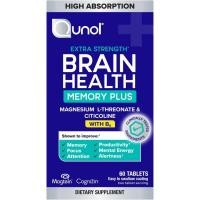 ราคา Qunol Brain Health Memory Plus with B6, Magnesium L-Threonate & Cicoline, ส่วนผสมทดสอบทางคลินิกเพื่อปรับปรุงความจํา, โฟกัส, ความสนใจและผลผลิต, 60 นับ (แพ็ค 1) (50055412070)