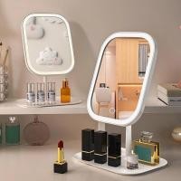 ราคา กระจกแต่งหน้าถาดเก็บของ กระจก มีไฟ LED มี 2 รุ่น ให้เลือก ไฟปรับ 3 ระดับ กระจกแต่งหน้าLED กระจกมีไฟส่องหน้า มีไฟ แบบพกพา (40158282200)