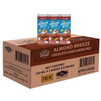 ราคา Blue Diamond Almond Breeze Almond Milk Chocolate Flavor บลูไดมอนด์ อัลมอนด์ บรีซ นมอัลมอนด์ รสช็อคโกแลต 180ml. x 24กล่อง (43305407103)