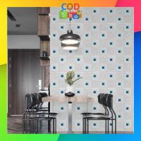 ราคา - H719 วอลเปเปอร์โฟม 3D / วอลเปเปอร์ติดผนังลายบาติกสีขาว / สติ๊กเกอร์ติดผนัง (27187637679)