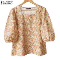 ราคา เสื้อเบลาส์ทรงหลวมคอด้านสไตล์เกาหลีสำหรับผู้หญิง (41310629759)