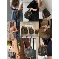 ราคา 100% ของแท้ CELIN Triomphe ผ้าใบ / หนังลูกวัววัสดุกระเป๋าถือกระเป๋าสะพายไหล่ข้างหนึ่ง (55353771150)