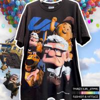 ราคา เสื้อยืดผ้าฟอกนิ่ม สีดำ ลายUP ปู่ซ่าบ้าพลัง (22219477603)