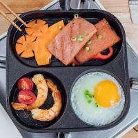 ราคา กระทะทอดไข่ดาว กระทะไข่ดาว กระทะทอดไข่ 3 หลุม กระทะ 3 หลุม กระทะ Non-Stick ลายหินอ่อน (28261139359)