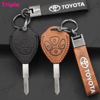 ราคา ฝาครอบกุญแจรถหนังนกกระจอกเทศของแท้ Retro หนังพวงกุญแจสําหรับ Toyota RAV4 Vios Camry Corolla Altis Yaris Innova Fortuner Hilux Vigo Wish Calya Hiace Noah Sienta (42663222951)