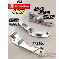 ราคา BREMBO BRACKET 4 ปั๊ม BREMBO LC135 Y15ZR RS150 WAVE125 WAVE110 DASH BRKET CALIPER 4 PISTON BRECKET LC 4S 5S Y15 V2 (42724591974)