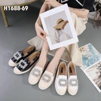 ราคา รองเท้าลำลอง shumiya 1688-69 รองเท้าอะไหล่เพรชโร เพรชคลิสตัลแน่นๆ (20854967266)