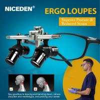 ราคา NICEDEN Dental Ergo 48 ° Ergo optical Loupes แว่นขยาย 4X สําหรับศัลยกรรมช่องปาก (41563765178)