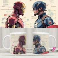 ราคา แก้วมัค Iron Man และกัปตันอเมริกา (45854325132)