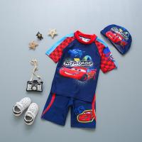 ราคา พร้อมสต็อกชุดว่ายน้ําเด็กฤดูร้อนสไตล์ใหม่เด็กสไตล์การ์ตูนรถ McQueen Split Quick-Drying Swim (27304062349)