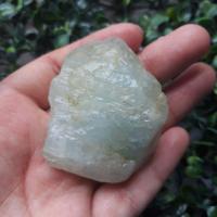 ราคา N574 อความารีน (Aquamarine) พลอยก้อน พลอยดิบ พลอยแท้ (1306685140)