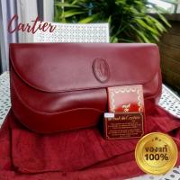 ราคา กระเป๋าหนัง คลัทช์คาร์เทียร์ Cartier แบรนด์หรูมือสองของแท้สภาพนางฟ้ามาพร้อม การ์ด ถุงผ้า ราคาดีออกช้อปมีหกหลัก (19539563522)