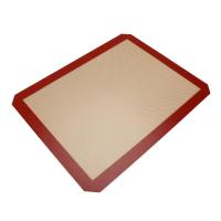 ราคา แผ่นซิลิโคนรองอบขนาด 40*30 cm. (พื้นน้ำตาลขอบแดง) (26301586964)