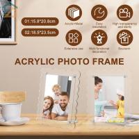 ราคา กรอบรูปอะคริลิคใส ขนาด 4x6 นิ้ว และ 5x7 นิ้ว พร้อมสกรูติดตั้ง 2 ชิ้น (43569829077)