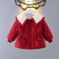 ราคา แจ็คเก็ตขนแกะสำหรับเด็กหญิง สไตล์ชาแนล ผ้าฝ้ายผสมขนแกะหนา (52604134038)