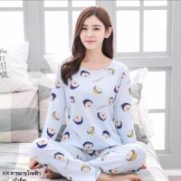 ราคา ชุดนอนผ้ายืดลายมารูโกะ ผ้านุ่มมากกก (1485139966)