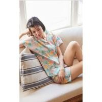 ราคา 3XL ใหม่ในแพ้ค ชุดนอน Uniqlo กางเกงขาสั้น ฝ้าย 100% Spring Flower (6902010162)