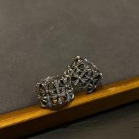 ราคา Chrome s925 Hearts Sterling Silver Seiko Classic Cross Diamond-Studded Tomb Burial Couple Ring (27594208780)