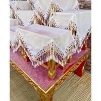 ราคา ผ้าคลุมโต๊ะหมู่บูชาสีขาวระบายลูกไม้ ขนาด 50 × 50 เซนติเมตร ผ้าคลุมพาน ผ้าคลุมโต๊ะหมู่บูชาสวยสวย ราคา/ชิ้น (29374167848)