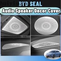 ราคา Hys Byd ซีลฝาครอบลําโพงเครื่องเสียงรถยนต์ภายในรถวัสดุสแตนเลสสีดําเงินอุปกรณ์เสริม (26773697346)