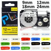 ราคา 9 มม./12 มม./18 มม.สําหรับ Casio XR-12WE XR-9WE XR-18WE เทปฉลาก XR9WE XR9YW XR12YW สําหรับ Casio KL-100 KL-120 60 (52502408015)