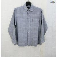 ราคา GIANNI VALENTINO แท้ อก44 เสื้อเชิ๊ตแขนยาวลายสก๊อตสปอต (28434248697)