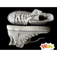 ราคา รองเท้าผ้าใบมือสอง (มือสอง) รองเท้าหุ้มข้อ มีซิบ size 37 (27201433049)