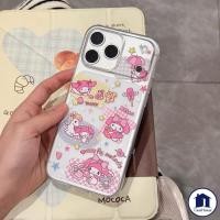 ราคา เคสไอโฟน15 11 เคสใส่ เคสใส ลายเมโลดี้ สีชมพูน่ารัก สำหรับ iPhone 11 17 13 16 15 14 12 Pro Max 15 7 8 16 Plus XR X XS (53254643503)