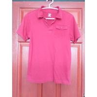 ราคา เสื้อคอโปโลแขนสั้นสีแดงเลือดหมู อก 33 ยาว 24 (20391830575)